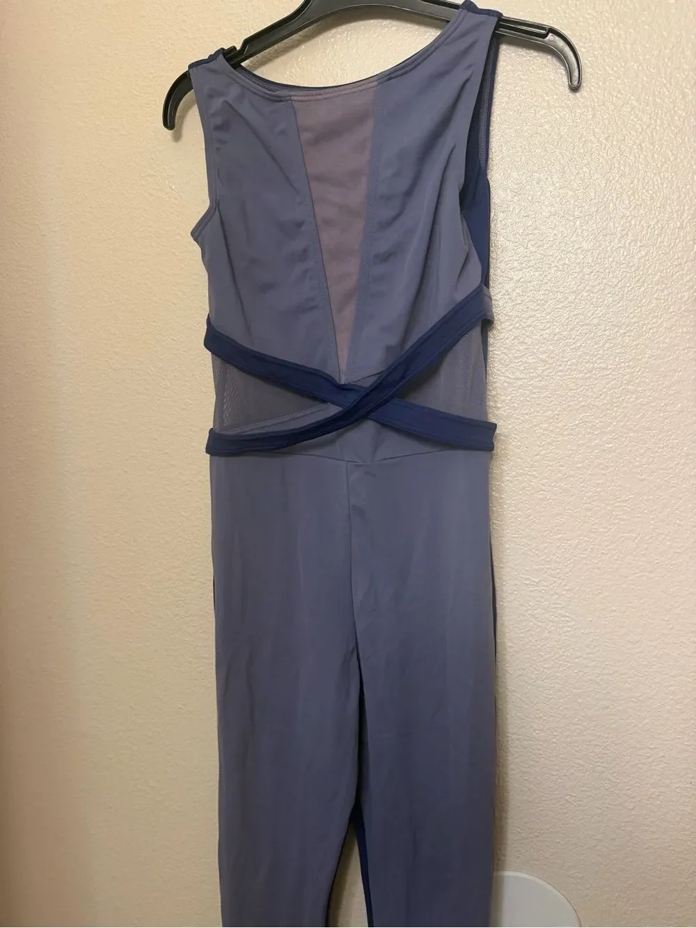 WEISSMAN Elite Dance Costume blue unitard Wish I Never Met You MT12603 SA adult